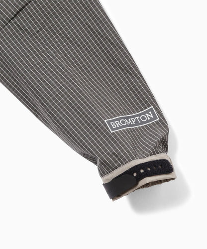【and wander】Brompton × reflective rip hoodie