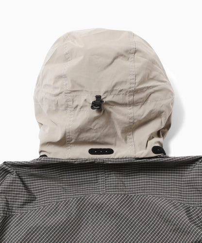 【and wander】Brompton × reflective rip hoodie