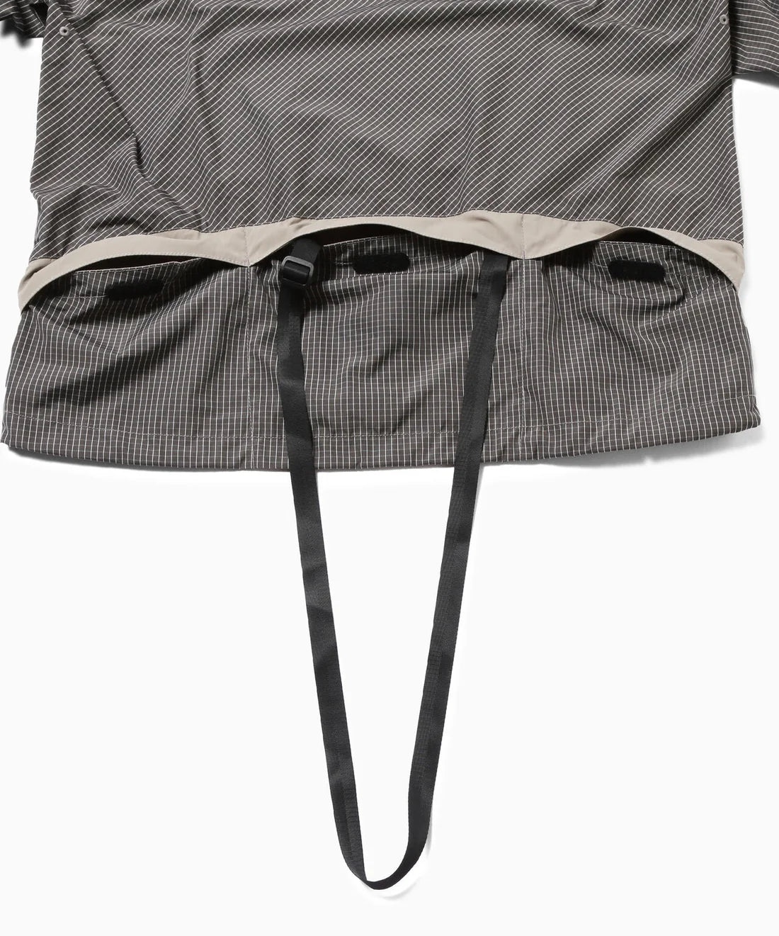 【and wander】Brompton × reflective rip hoodie