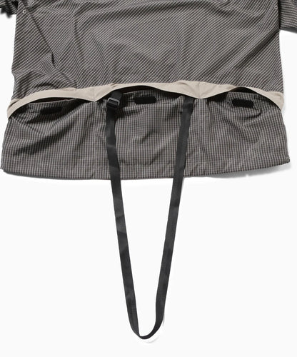 【and wander】Brompton × reflective rip hoodie