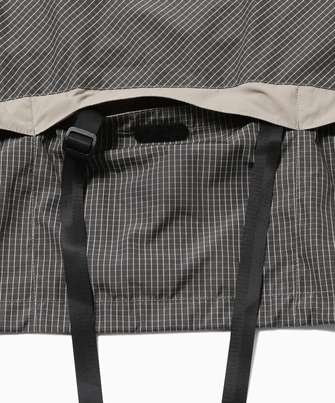 【and wander】Brompton × reflective rip hoodie