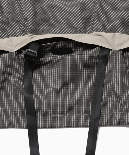 【and wander】Brompton × reflective rip hoodie