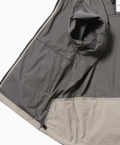 【and wander】Brompton × reflective rip hoodie