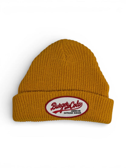 【BURGER & COLA】OVAL Patch Beanie