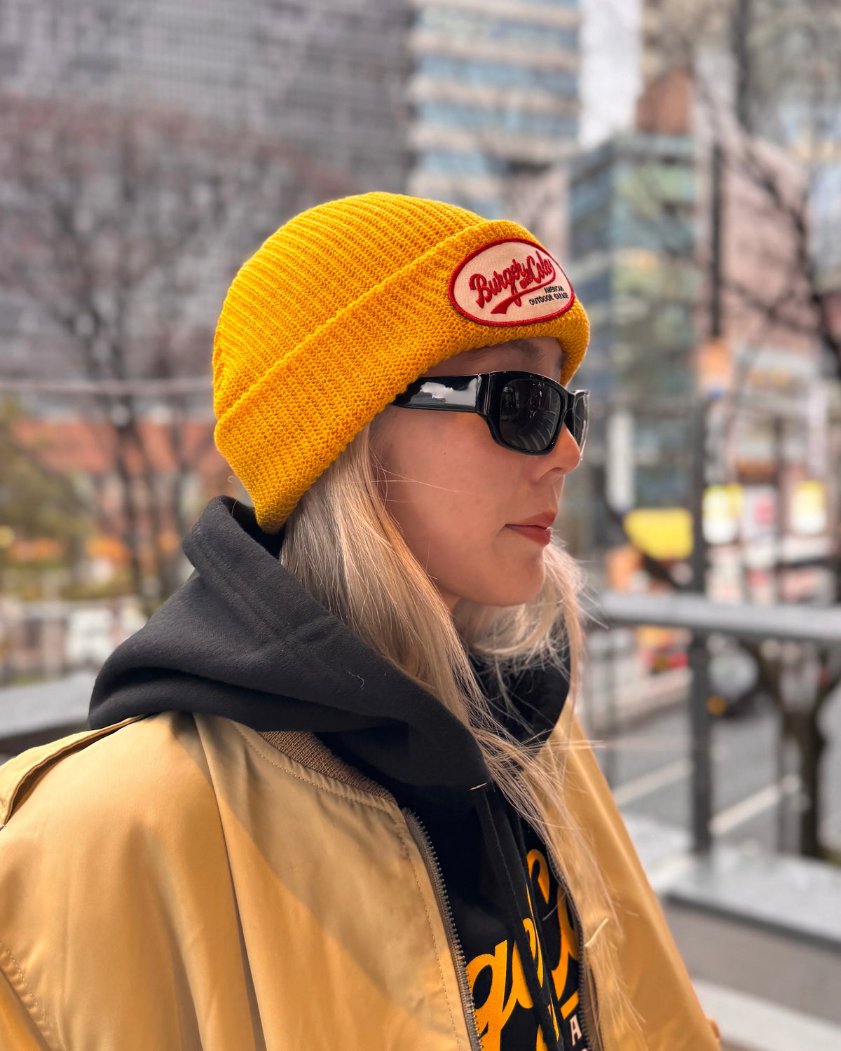 【BURGER & COLA】OVAL Patch Beanie