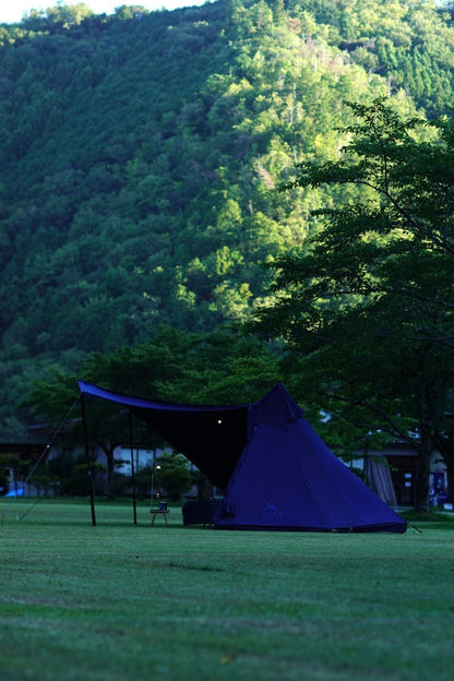 【GUNJYO】Blue Veil INDIGO FLOORLESS SHELTER (HKM504)