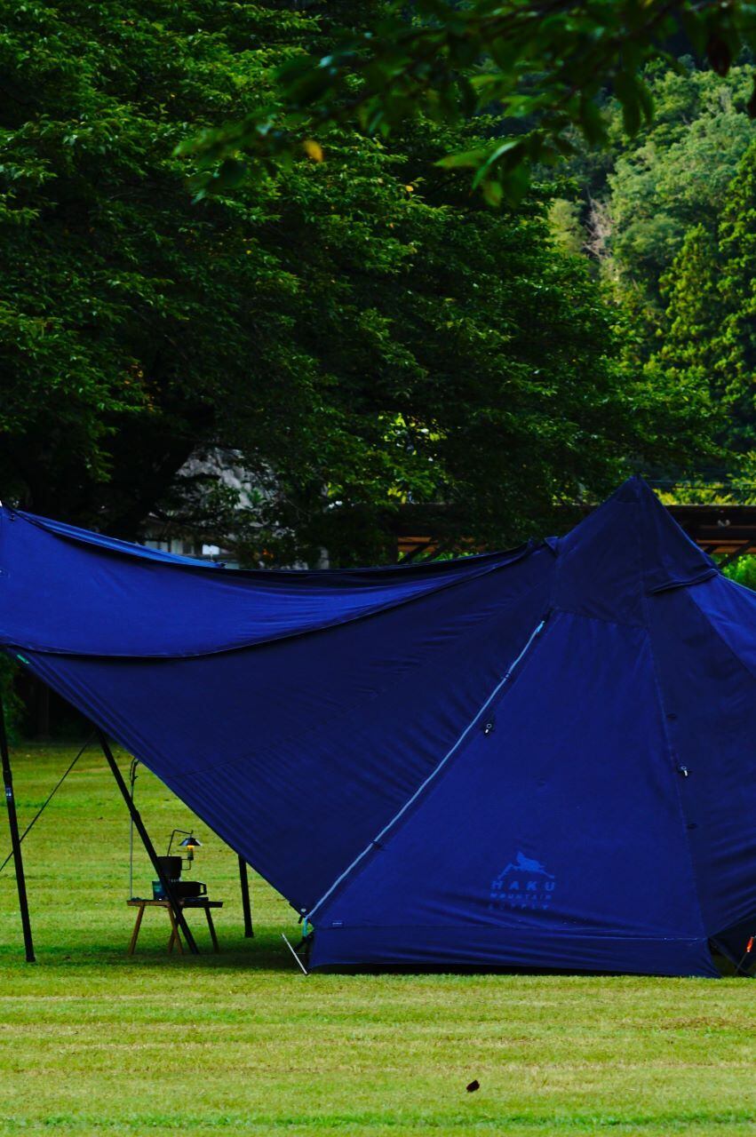 【GUNJYO】Blue Veil INDIGO FLOORLESS SHELTER (HKM504)