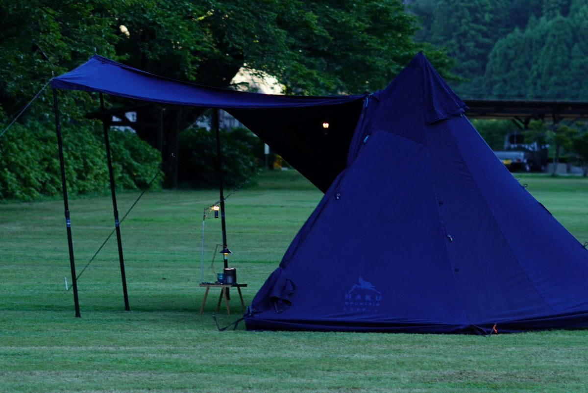 【GUNJYO】Blue Veil INDIGO FLOORLESS SHELTER (HKM504)