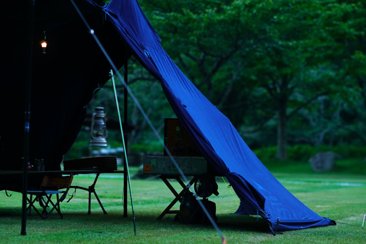 【GUNJYO】Blue Veil INDIGO FLOORLESS SHELTER (HKM504)